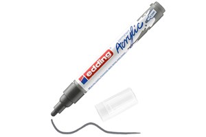 edding 5100 Acrylmarker medium anthrazit, Rundspitze 2-3 mm (EAN 4057305027160)