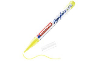 edding 5300 Acrylmarker fein neongelb, Rundspitze 1-2 mm (EAN 4057305028037)