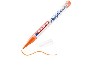 edding 5300 Acrylmarker fein neonorange, Rundspitze 1-2 mm (EAN 4057305028006)
