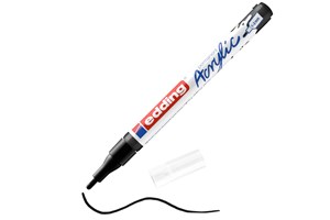 edding 5300 Acrylmarker fein schwarz, Rundspitze 1-2 mm (EAN 4057305025906)