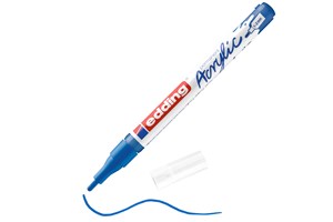 edding 5300 Acrylmarker fein enzianblau, Rundspitze 1-2 mm (EAN 4057305027702)