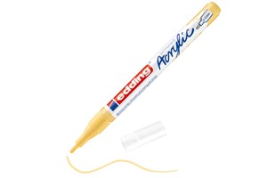 edding 5300 Acrylmarker fein pastellgelb matt, Rundspitze 1-2 mm (EAN 4057305078117)