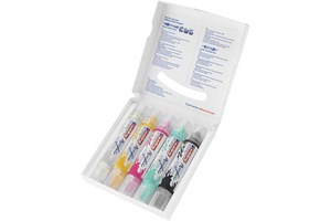 edding 5400 Acryl 3D Double Liner 5er-Set sortiert basic, Tubenspitze 2-3 mm + 5-10 mm (EAN 4057305030993)
