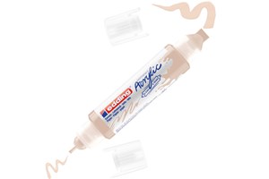 edding 5400 Acryl 3D Double Liner warmbeige, Tubenspitze 2-3 mm + 5-10 mm (EAN 4057305028754)