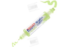 edding 5400 Acryl 3D Double Liner pastellgrün, Tubenspitze 2-3 mm + 5-10 mm (EAN 4057305028723)