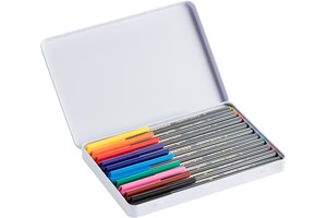 edding 55 Fineliner 10er Set sortiert, Kunststoffspitze 0,3 mm (EAN 4004764886821)
