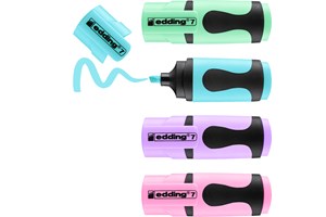 edding 7 Textmarker 4er Set sortiert, Keilspitze 1-3 mm (EAN 4057305023322)