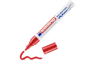 edding 750 creative Glanzlack-Marker rot, Rundspitze 2-4 mm (EAN 4004764953059)