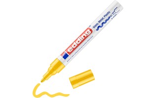 edding 750 creative Glanzlack-Marker gelb, Rundspitze 2-4 mm (EAN 4004764953141)