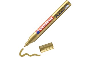 edding 750 creative Glanzlack-Marker gold, Rundspitze 2-4 mm (EAN 4004764953332)