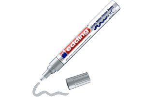 edding 750 creative Glanzlack-Marker silber, Rundspitze 2-4 mm (EAN 4004764953363)