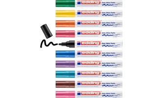 edding 750 creative Glanzlack-Marker 10er Set sortiert, Rundspitze 2-4 mm (EAN 4004764087716)