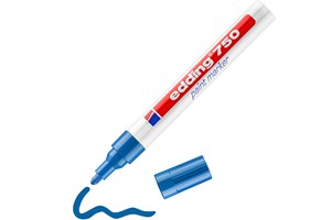 edding 750 Lackmarker blau, Rundspitze 2-4 mm (EAN 4004764018529)