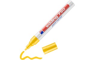 edding 750 Lackmarker gelb, Rundspitze 2-4 mm (EAN 4004764018543)