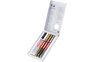 edding 751 creative Glanzlack-Marker 5er Set metallic, Rundspitze 1-2 mm (EAN 4057305020758)