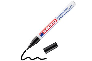 edding 751 creative Glanzlack-Marker schwarz, Rundspitze 1-2 mm (EAN 4004764953202)