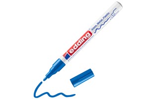 edding 751 creative Glanzlack-Marker blau, Rundspitze 1-2 mm (EAN 4004764953424)
