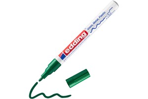 edding 751 creative Glanzlack-Marker grün, Rundspitze 1-2 mm (EAN 4004764953455)