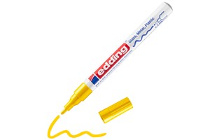 edding 751 creative Glanzlack-Marker gelb, Rundspitze 1-2 mm (EAN 4004764953486)