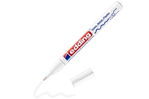 edding 751 creative Glanzlack-Marker weiß, Rundspitze 1-2 mm (EAN 4004764953516)
