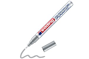 edding 751 creative Glanzlack-Marker silber, Rundspitze 1-2 mm (EAN 4004764953578)