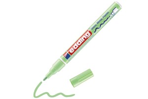 edding 751 creative Glanzlack-Marker pastellgrün, Rundspitze 1-2 mm (EAN 4057305017130)
