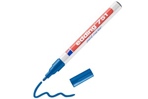 edding 751 Lackmarker blau, Rundspitze 1-2 mm (EAN 4004764017485)