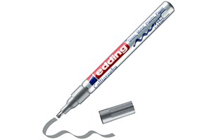 edding 753 Glanzlack-Marker silber, Kalligrafie Spitze 1-2,5 mm (EAN 4004764023615)