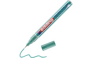 edding 780 creative Glanzlack-Marker grün-metallic, Rundspitze 0,8 mm (EAN 4057305016058)