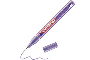 edding 780 creative Glanzlack-Marker violett-metallic, Rundspitze 0,8 mm (EAN 4057305016010)