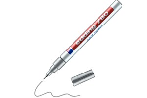 edding 780 Lackmarker silber, Rundspitze 0,8 mm (EAN 4004764498376)