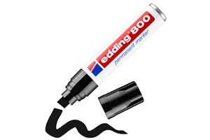 edding 800 Permanentmarker schwarz, Keilspitze 4-12 mm (EAN 4004764053834)