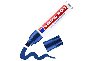 edding 800 Permanentmarker blau, Keilspitze 4-12 mm (EAN 4004764053919)
