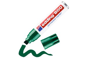 edding 800 Permanentmarker grün, Keilspitze 4-12 mm (EAN 4004764053957)