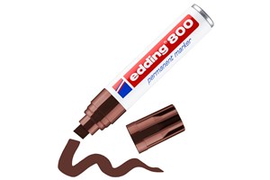 edding 800 Permanentmarker braun, Keilspitze 4-12 mm (EAN 4004764054077)