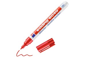 edding 8040 Wäschemarker rot, Rundspitze 1 mm (EAN 4004764957729)