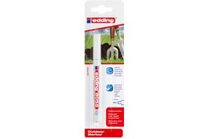 edding 8055 Outdoormarker weiß, Rundspitze 1-2 mm (EAN 4004764949014)