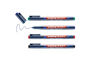 edding 8407 Kabelmarker 4er Set sortiert, Rundspitze 0,3 mm (EAN 4004764937400)