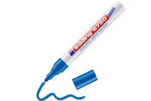 edding 8750 Industrie Lackmarker blau, Rundspitze 2-4 mm (EAN 4004764103584)
