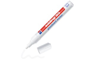 edding 90 Glasboardmarker weiß, Rundspitze 2-3 mm (EAN 4057305003072)