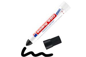 edding 950 Industrie Pastenmarker schwarz, Pastenspitze bis 10 mm (EAN 4004764019649)