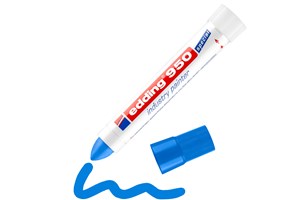 edding 950 Industrie Pastenmarker blau, Pastenspitze bis 10 mm (EAN 4004764019663)