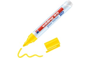 edding 95 Glasmarker gelb, fluoreszierend, Rundspitze 1,5-3mm (EAN 4057305039927)