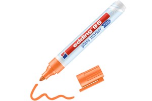 edding 95 Glasmarker orange, fluoreszierend, Rundspitze 1,5-3mm (EAN 4057305039958)