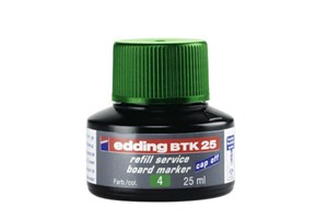 edding BTK 25 Nachfülltinte für Whiteboardmarker grün, 25 ml (EAN 4004764780211)
