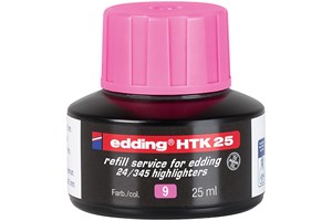 edding HTK 25 Nachfülltinte für Textmarker rosa, 25 ml (EAN 4004764786695)