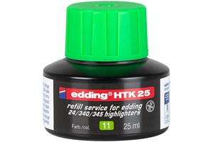edding HTK 25 Nachfülltinte für Textmarker hellgrün, 25 ml (EAN 4004764786756)