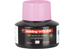 edding HTK 25 Nachfülltinte für Textmarker pastell rosa, 25 ml (EAN 4057305049520)
