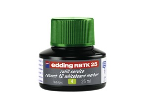 edding RBTK 25 Nachfülltinte für Whiteboardmarker grün, 25 ml (EAN 4004764871995)
