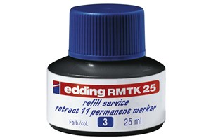 edding RMTK 25 Nachfülltinte für Permanentmarker blau, 25 ml (EAN 4004764872084)